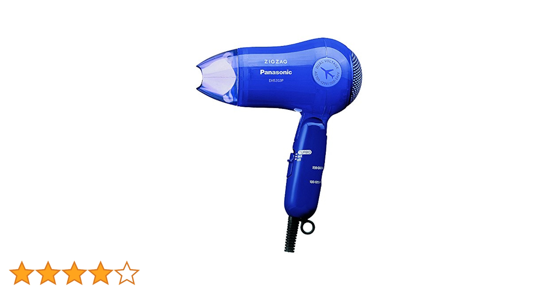 Panasonic ヘアドライヤー ブラック ノズル2個付き Panasonic ヘアドライヤー ブラック ノズル2個付き 美容家電